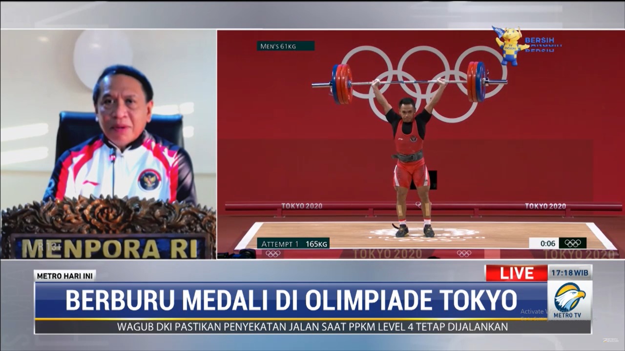 Cerita Menpora Amali Deg-degan Lihat Perjuangan 2 Lifter Indonesia Raih Medali Olimpiade Tokyo